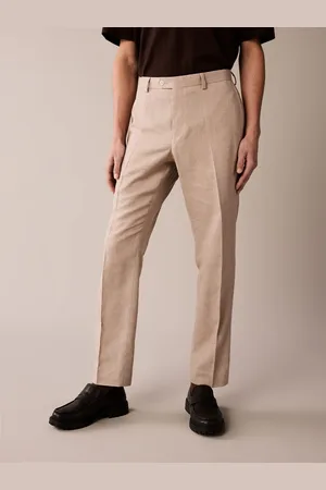 Next Hør Blend Skræddersyet / tætsiddende Fit Habitbukser30B x 29L (UK 30 S)