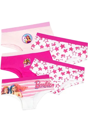 Character Kids Barbie Multipack 100% Cotton Briefs 5 Packs8 - 9 år (128 - 134cm)