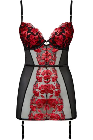 Ann Summers The Hero Blomster 100% Bomuld Cami Suspender40D-DD