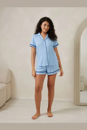 Chelsea Peers Pointelle Button Up Pyjamas Set38