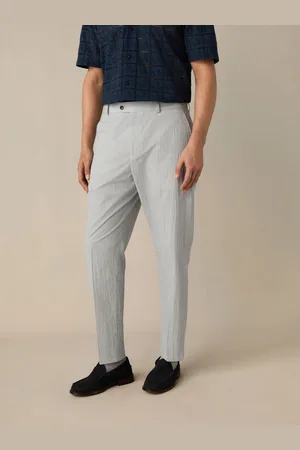 Next Slim Fit Striped Seersucker Suit Trousers36s