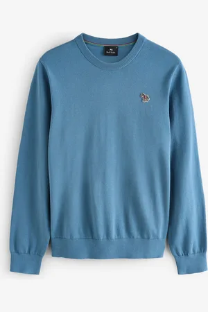 Paul Smith Crew Neck Logo Knitted 100% Organic Cotton Jumperlarge
