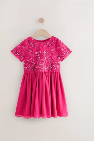 Next Sequin Embellished Mesh Dress (3-16yrs)4 år (104cm)