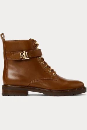 Ralph Lauren Eldridge Burnished Leather Boots
