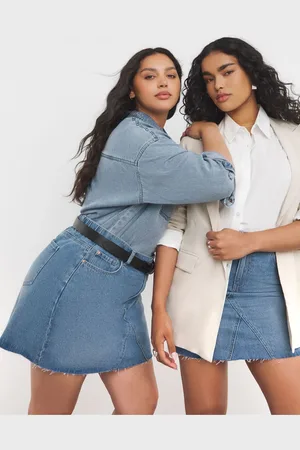 Simply Be 100% Bomuld Denim Mini Nederdele48