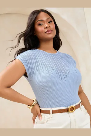 Lipsy London Sheer Staggered Lurex Sparkle Hætteærmer Knit Top52