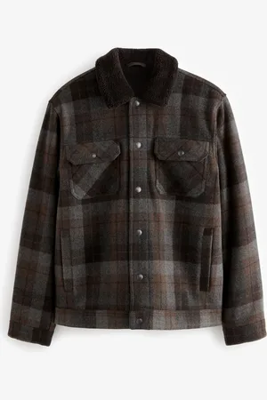 Next Uld Rich Ternet Teddystof Collared JakkeM