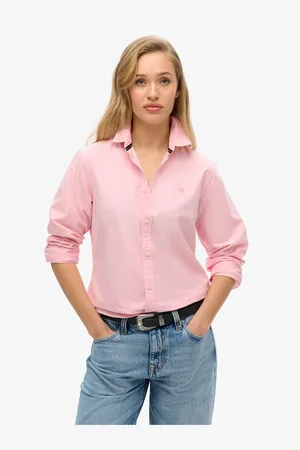 Superdry Slim Oxford Long Sleeve 100% Organic Cotton Shirt36