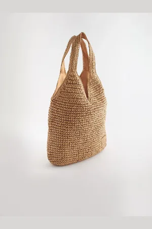 Next Skuldertaske med halmEn