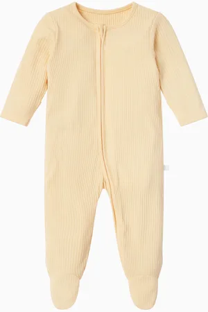 Mori Ribbed Stretch Organic Cotton & Bamboo 2 Way Zip Sleepsuit6 - 9 måneder (68 - 74cm)