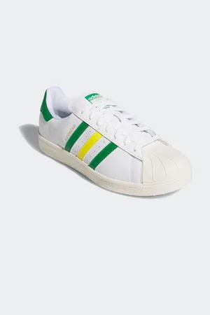adidas Superstar Spikeless White/Green Trainers8.5