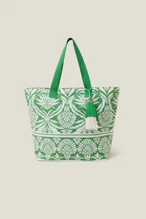 Accessorize Ornamental Tryk Tassel Mulepose BagEn