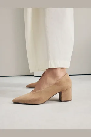 Next Forever Comfort Læder Point Toe Low Block hæleeu41