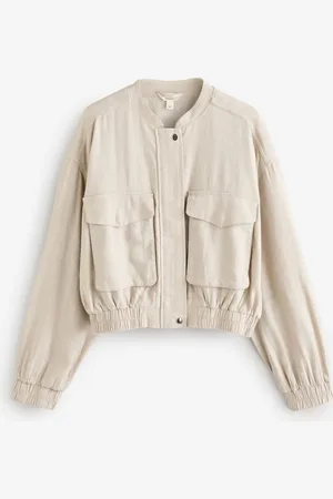 Next Linen Blend Bomber Jacket44