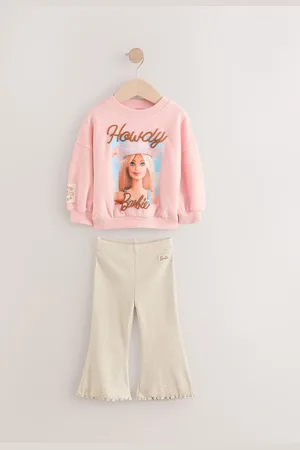 Next Barbie Crew Sweatshirt and Flared Leggings Set (3mths-7yrs)2 - 3 år (92 - 98cm)