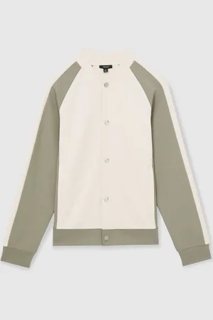 Reiss Pelham Interlock Colour-Block Bomber JacketL