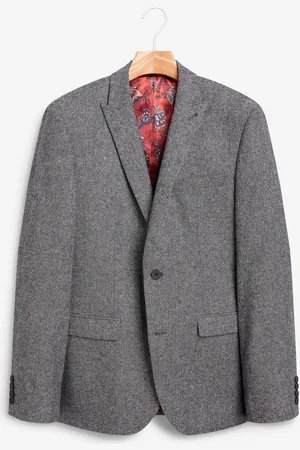 Next Slim Fit Uld Donegal Jakkesæt Jakke48 Long (UK 38 L)