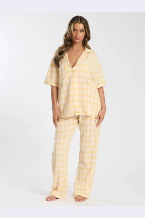 Loungeable Woven Traditional Short Sleeve Pyjamas Setsmall