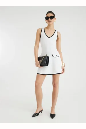 River Island Contast Mini Shift Dress36