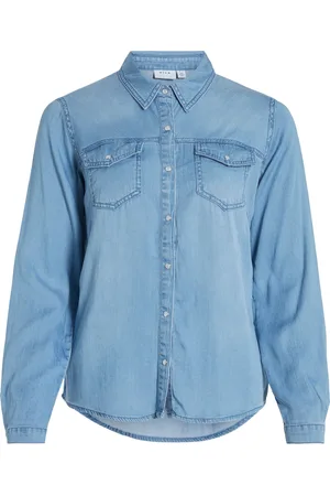 VILA Pocket Detail Lightweight Denim Shirt42