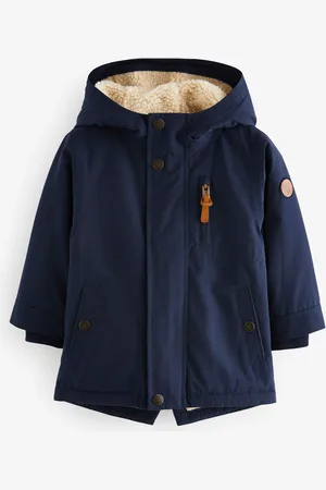 Next Vandtæt teddystof fleeceforet parka (3mdr.-7år)12 - 18 måneder (80 - 86cm)