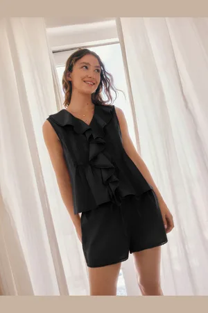 Next 100% Cotton Ruffle Vest Short Set Pyjamas40