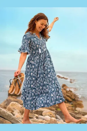 Brakeburn Arrows Midi 100% Cotton Dress46