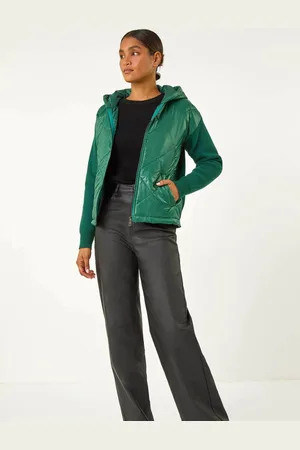 Roman Diamond Quilted Hooded Mix Jacket40