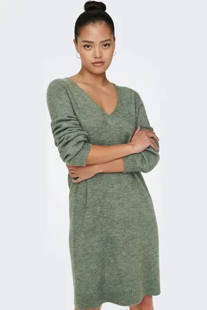 JDY V-Neck Knitted Jumper Dress40