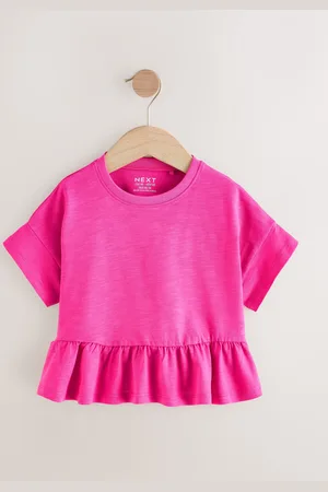 Next Short Sleeve Peplum 100% Cotton T-Shirt (3mths-7yrs)4 - 5 år (104 - 110cm)