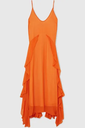 Reiss Eden Flæsekant Detail Maxikjole34
