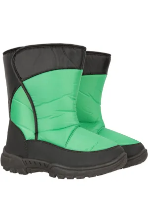 Mountain Warehouse Caribou Kids Single Stribet Sherpa Lined Adaptive Snow Støvler