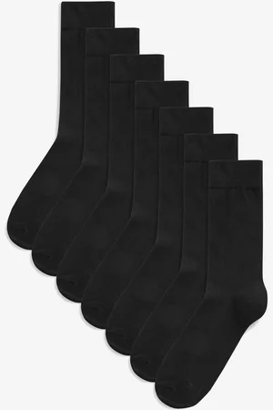 Next Mens Cotton Rich Black SocksUK 9-11
