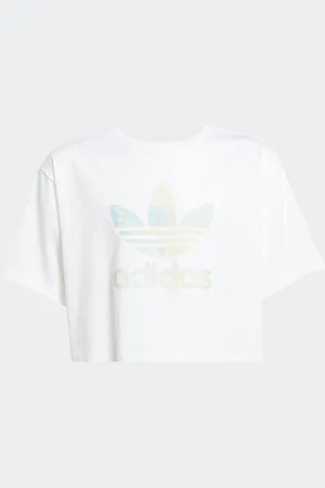 adidas Trefoil Crop 100% Cotton T-Shirt122128cm