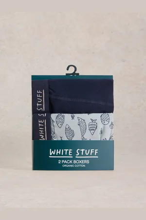 White Stuff Plain & Print Boxers 2 PackS