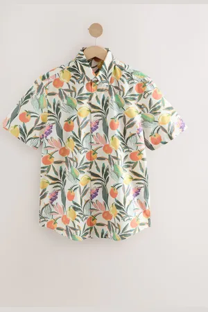 Next Cotton Blend Short Sleeve Shirtxlarge