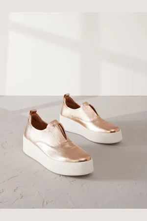 Next Signature Forever Comfort Platform Sneakers i læder med chunky kilehæleu36