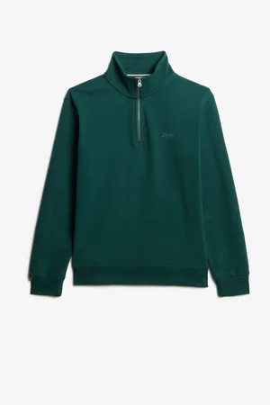 Superdry Essential Logo Henley 100% Cotton SweatshirtS