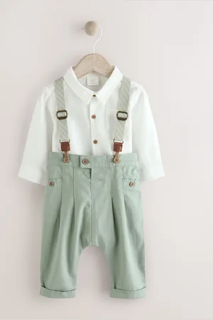 Next Baby Shirt Trousers and Braces 3 Piece Set (0mths-2yrs)6874cm