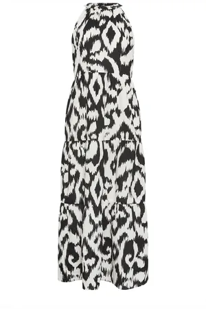Long Tall Sally Abstract Halter Neck Midaxi Dress48 Høj
