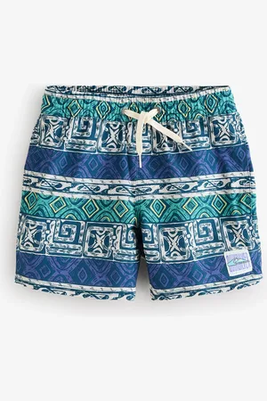 Quiksilver Youth Geoprint Surfsilk Straight Volley Swim Shorts128134cm