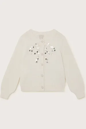Monsoon Bow Embellished Sequin Cardigan11 - 12 år (146 - 152cm)
