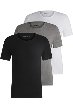 HUGO BOSS Classic Crew Neck 100% Cotton T-Shirts 3 PackL