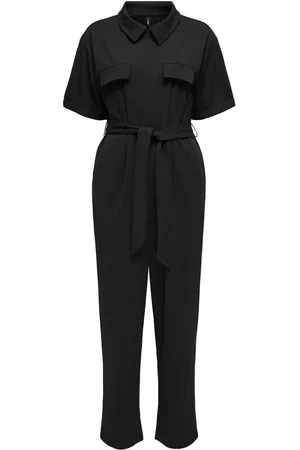 ONLY Short Sleeve Belted Jersey Jumpsuit36