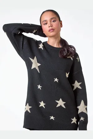 Roman Petite Metallisk Star Tryk Trøje44