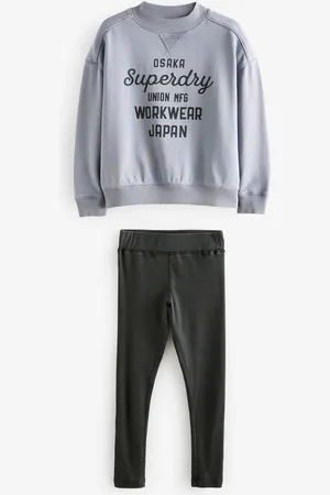 Superdry Workwear Sweat and Leggings Set10 år (140cm)