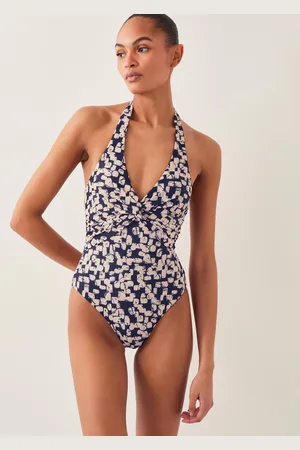 Monsoon Alwena Abstract Print Halter Swimsuit40