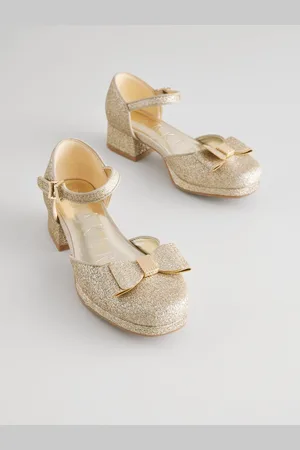 Ted Baker Girls Platform Heel Ocassion Bow Shoes
