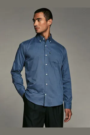 Next Let pleje langærmet Royal Oxford Single Cuff skjorte med knap ned kraveM