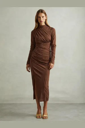 Reiss Kelly Jersey Ruched Midi Kjole42